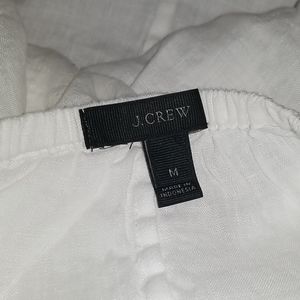 J Crew all white halter tie tunic dress